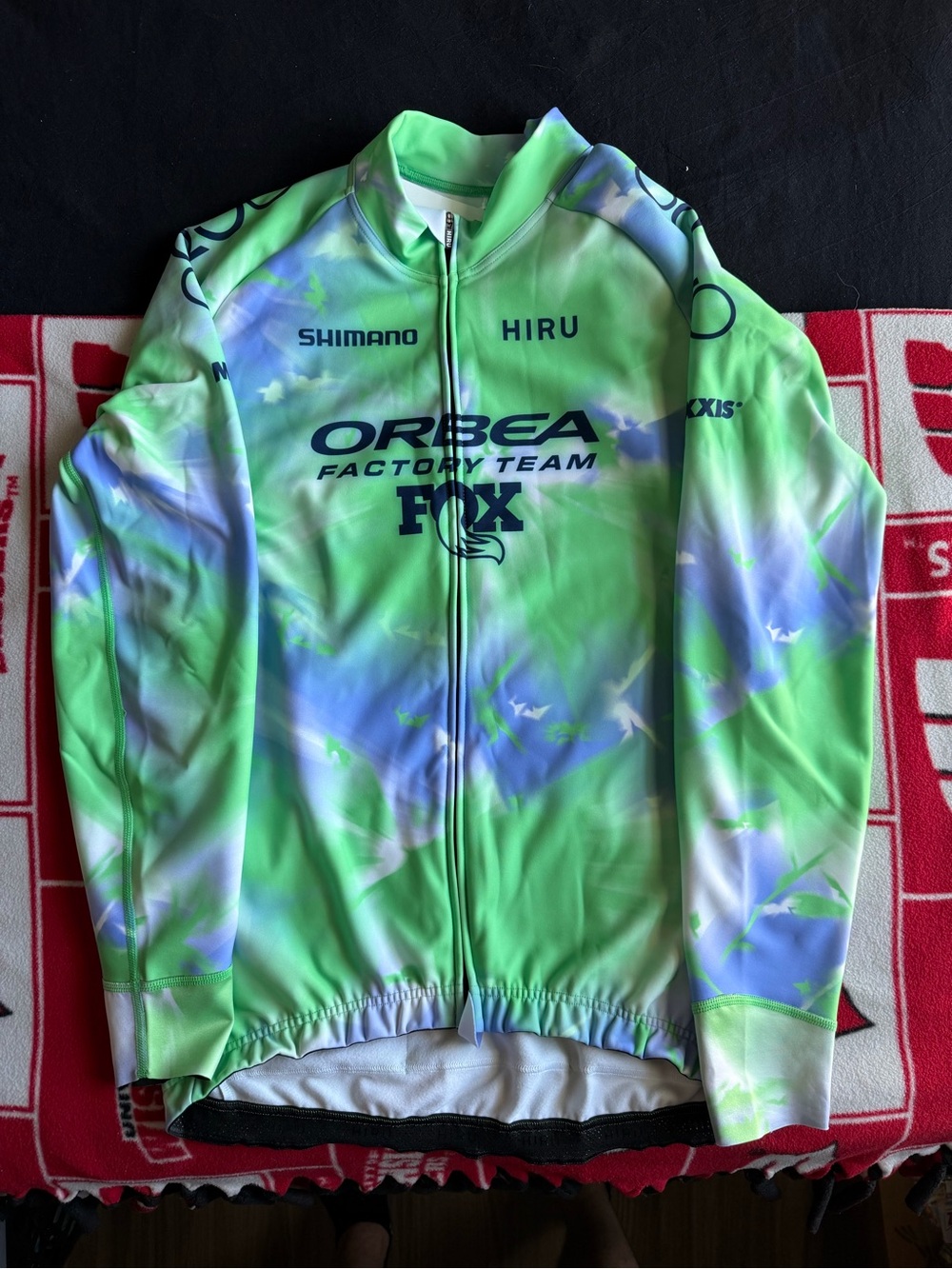 Men's Cycling Jersey - Neon Green/Blue